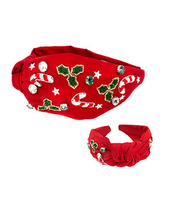 Holly Jolly Headband/ Red