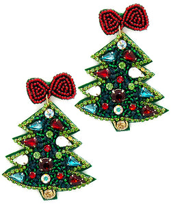 Fancy Christmas Tree Earrings