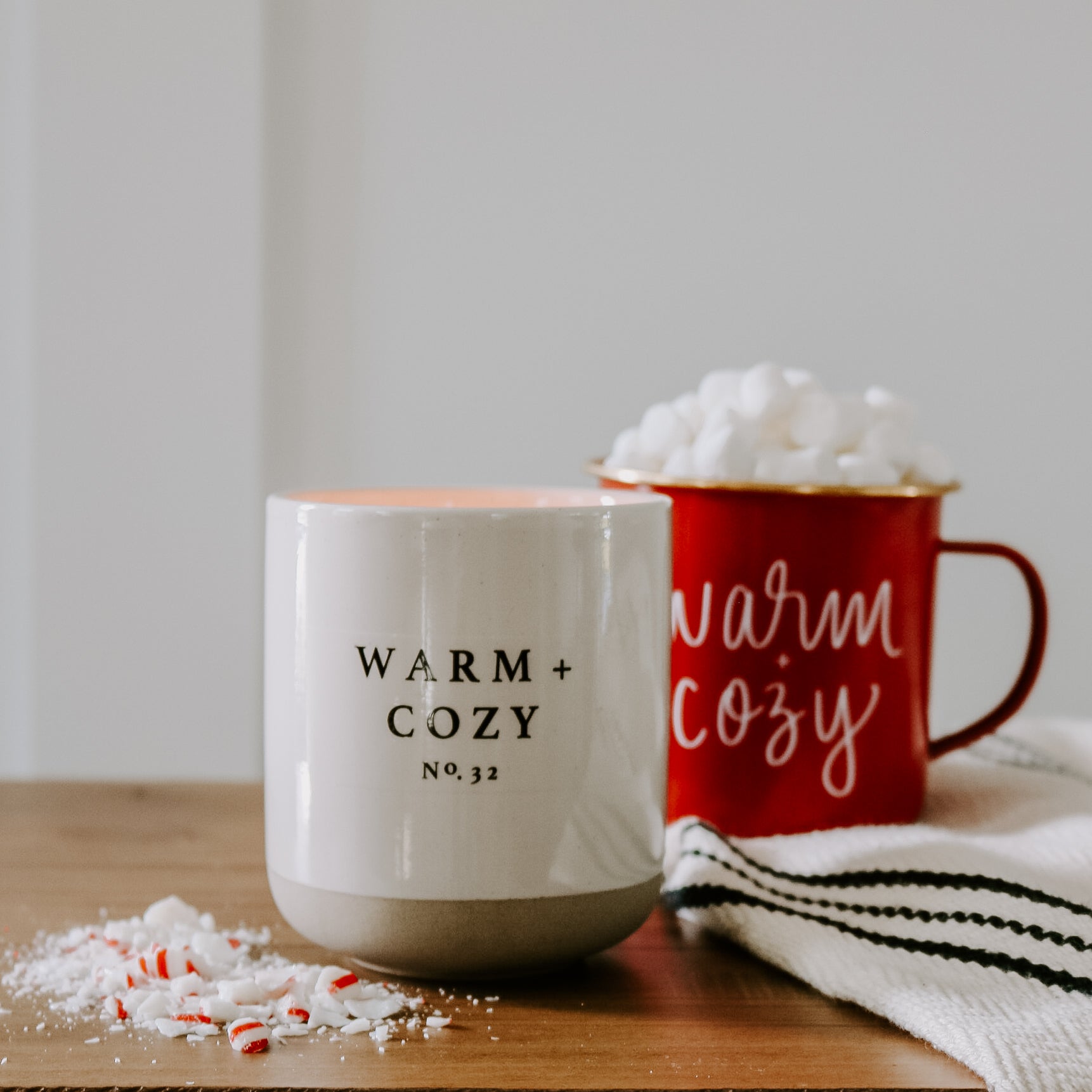 Warm + Cozy Stoneware Soy Candle