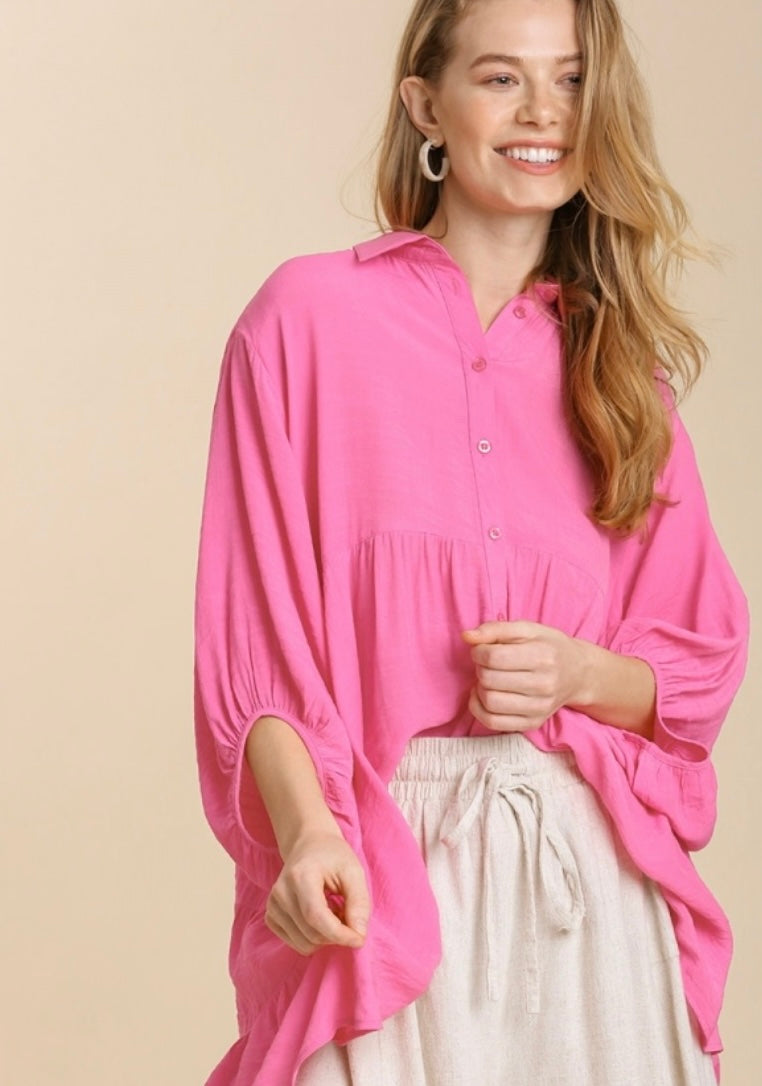 Pink Sprinkles Tiered Tunic/ Pink